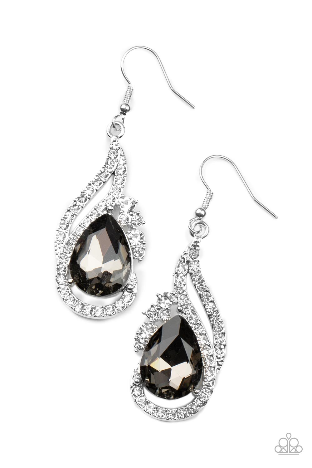 Paparazzi Dancefloor Divas - Silver Earrings Paparazzi Jewelry Images 