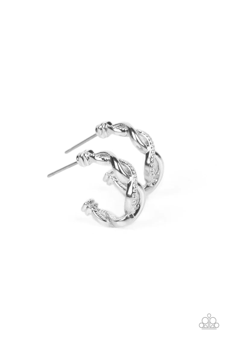 Paparazzi Infinite Incandescence - Silver Hoop Earring