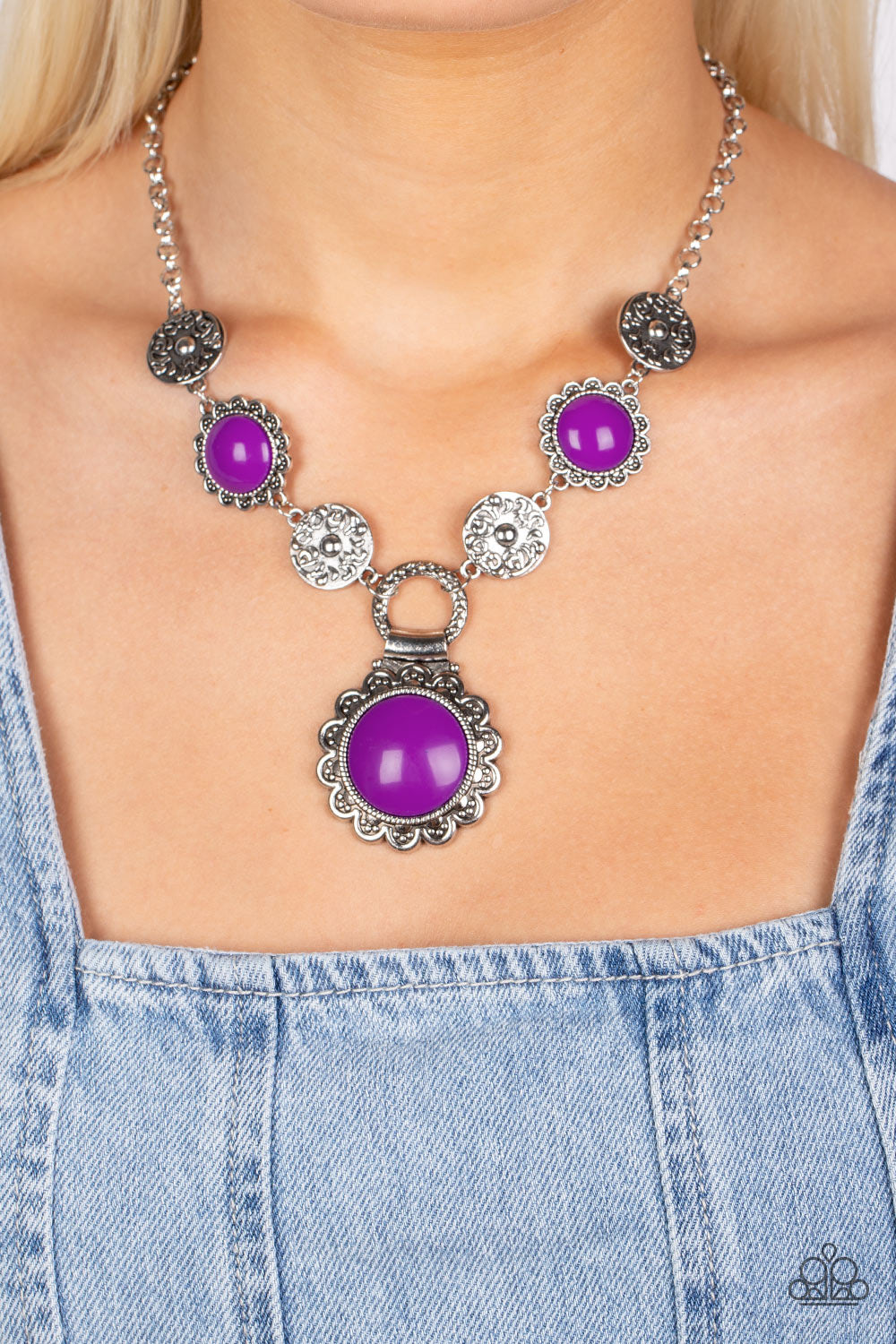 Paparazzi Poppy Persuasion - Purple Necklace