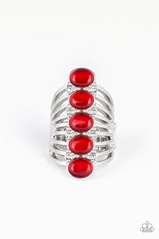 Paparazzi BLING Your Heart Out - Red Ring Paparazzi Jewelry Images 