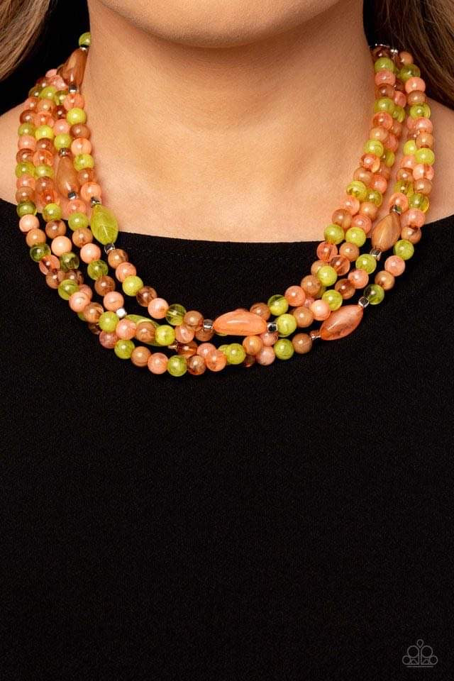 Bead Necklace - Paparazzi Layered Lass - Multi Necklace Paparazzi jewelry  image