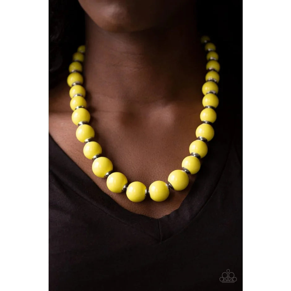 Paparazzi Everyday Eye Candy - Yellow Necklace