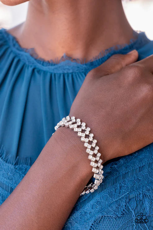 Seize the Sizzle- White Bracelet