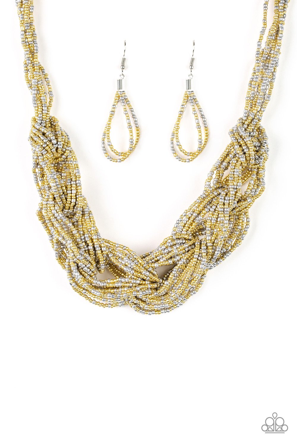 Paparazzi City Catwalk - Gold Necklace - A Finishing Touch Jewelry
