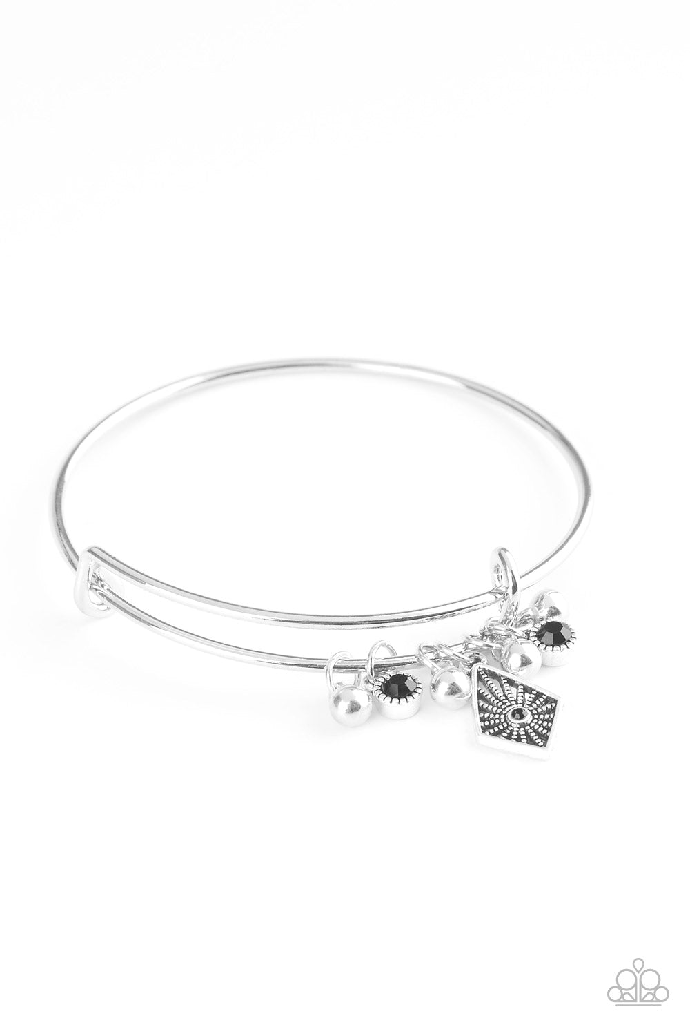 Paparazzi Treasure Charms - Black Bracelet - A Finishing Touch 