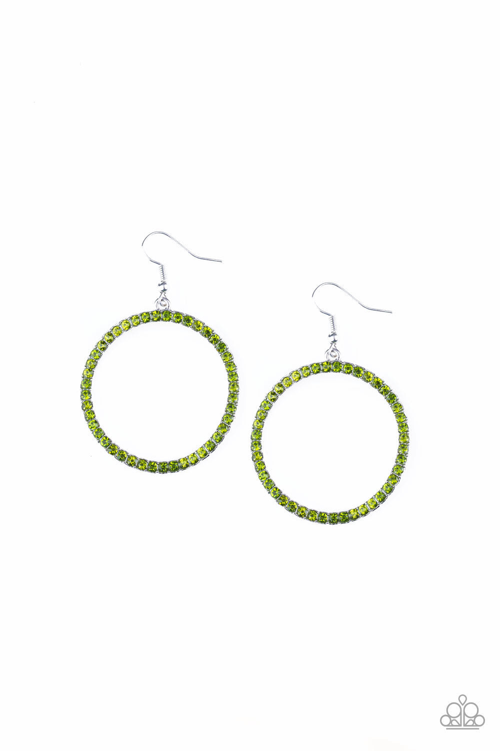 Paparazzi Stoppin Traffic - Green Earrings - A Finishing Touch 