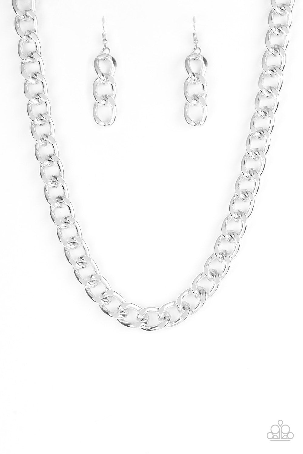 Paparazzi Heavyweight Champion - Silver Necklace - A Finishing Touch 