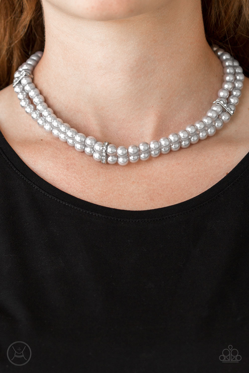 Paparazzi Put On Your Party Dress - Silver Choker Necklace - A Finishing Touch Jewelry