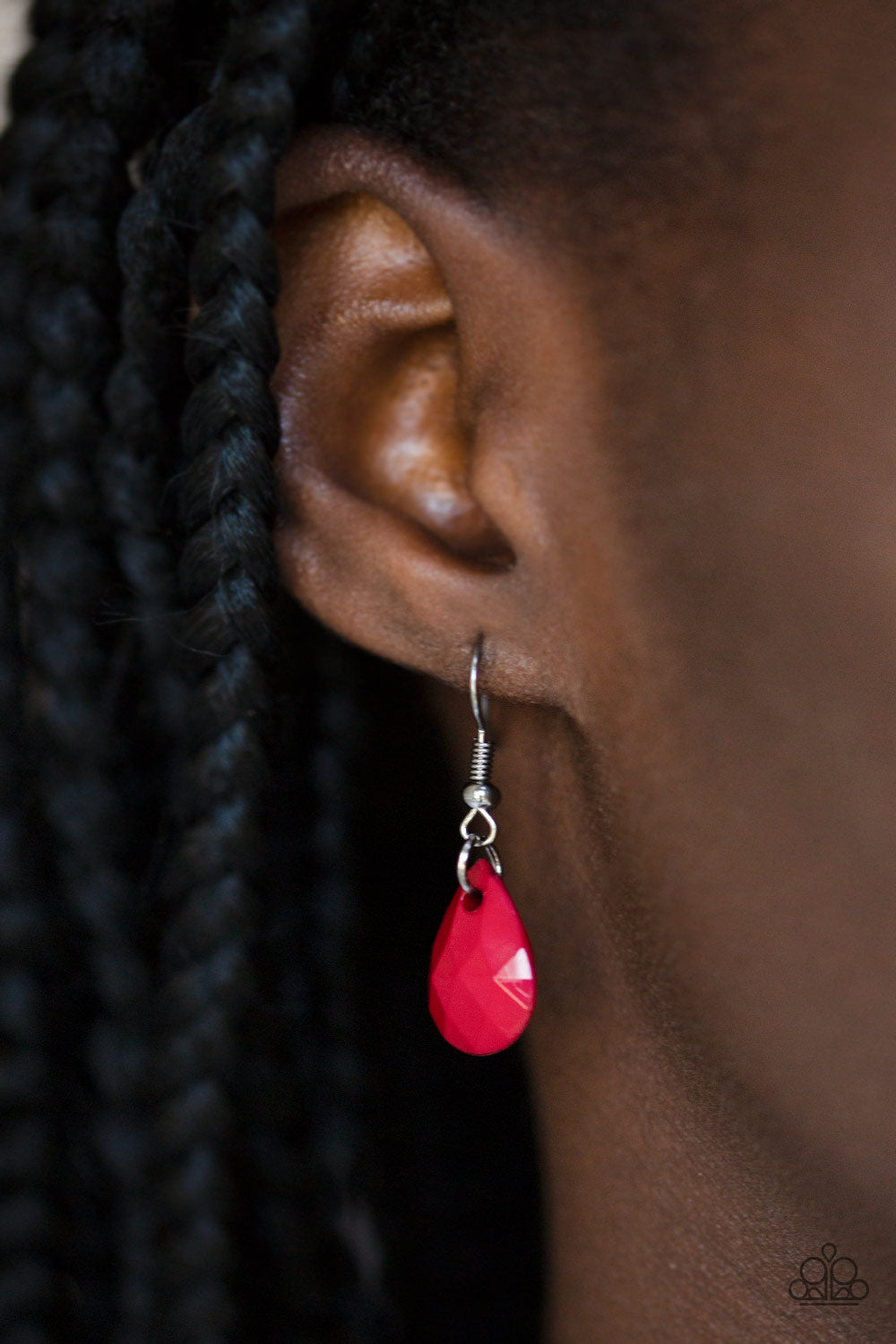 Paparazzi Hurricane Season - Red Necklace - A Finishing Touch 