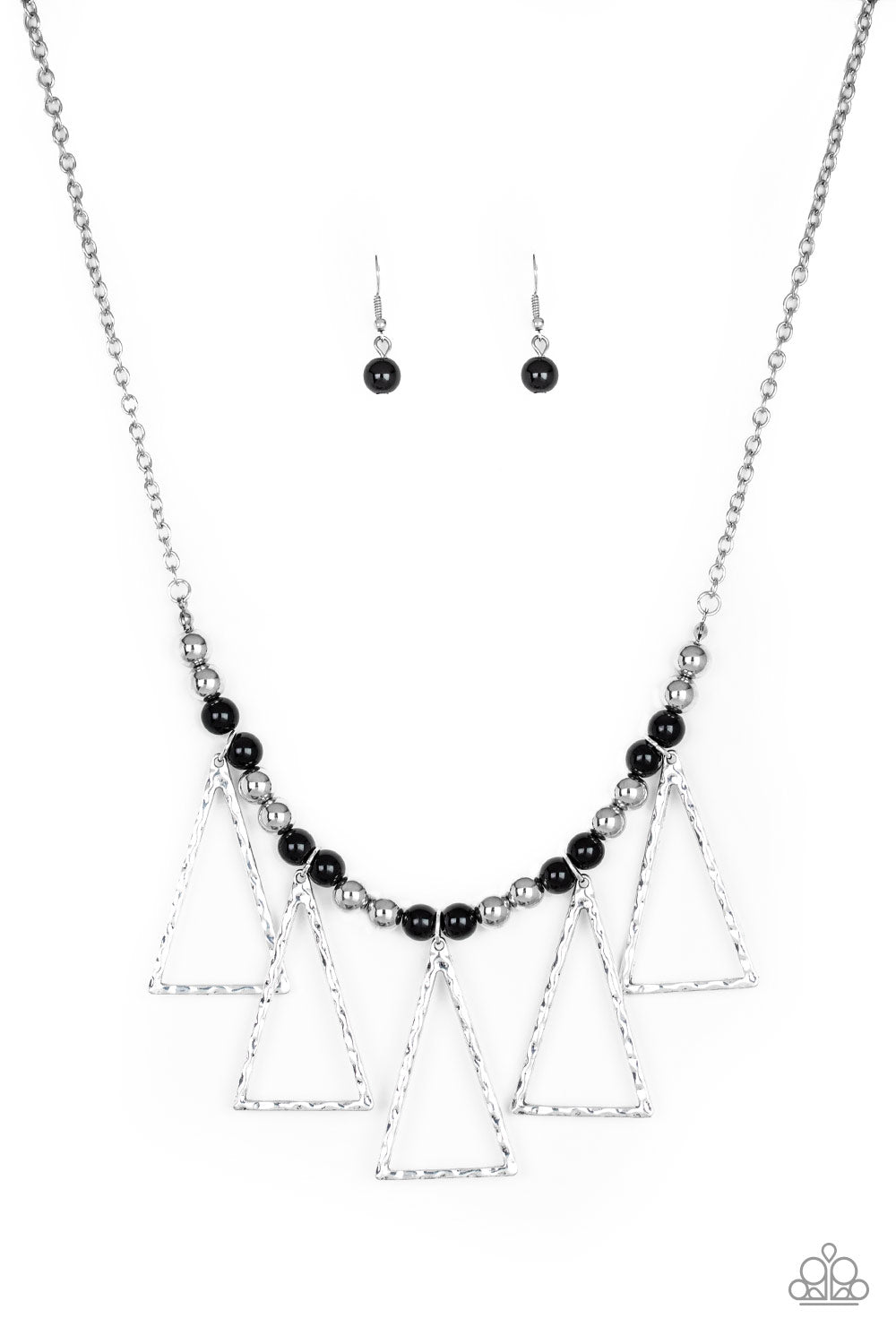 Paparazzi Terra Nouveau - Black Necklace - A Finishing Touch 