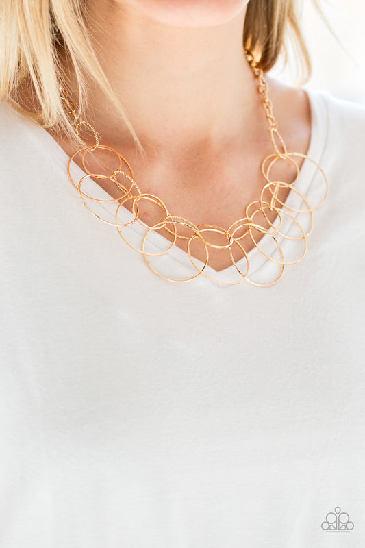 Paparazzi Circa de Couture - Gold Necklace - A Finishing Touch Jewelry