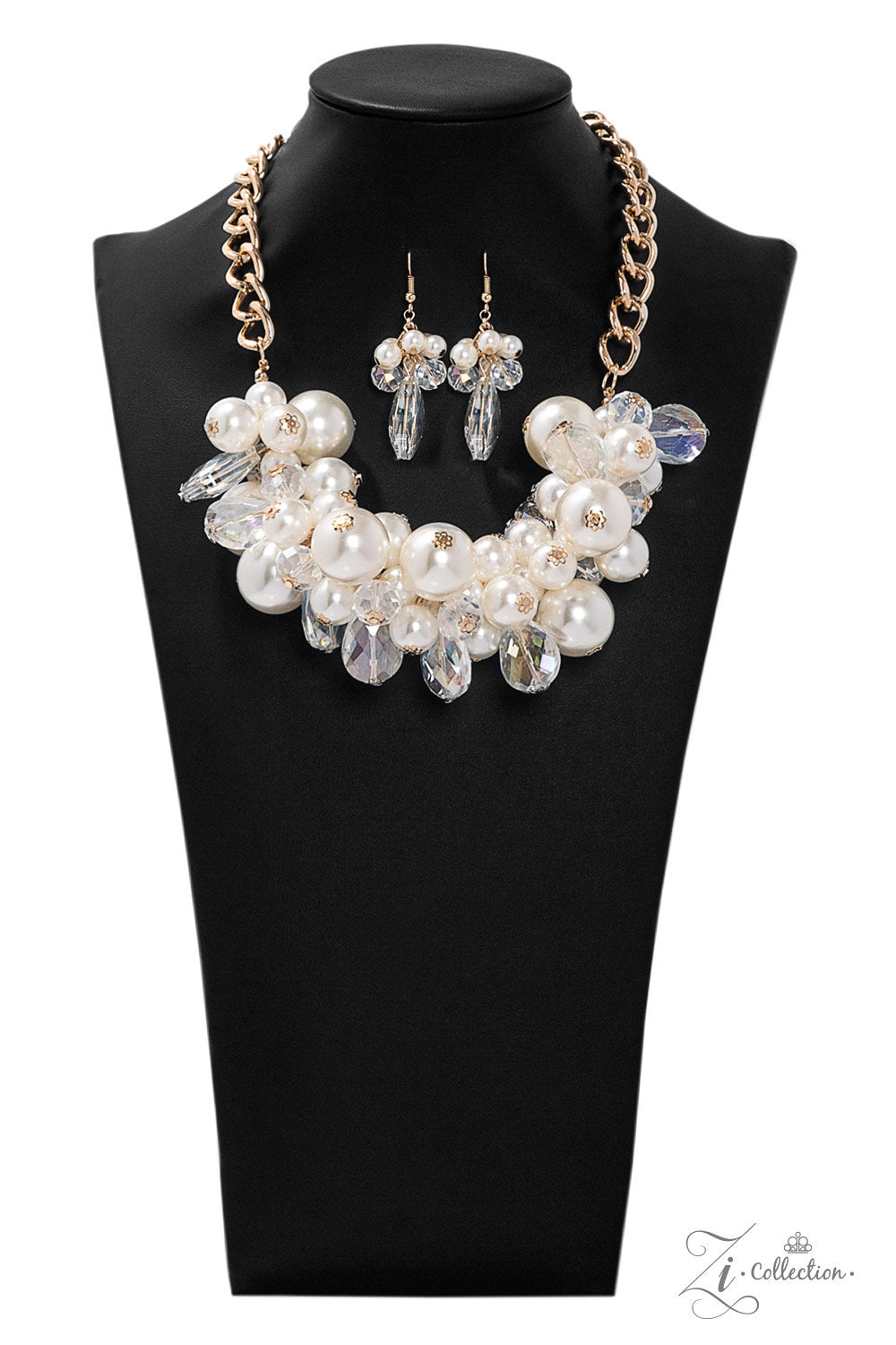 Paparazzi Captivate 2019 Zi Collection White Necklace - A Finishing Touch 