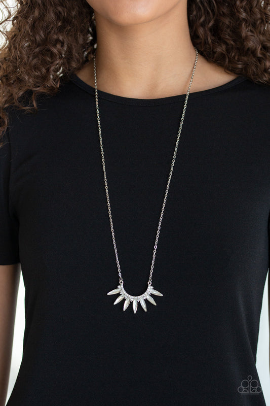 Paparazzi Empirical Elegance - White Necklace - A Finishing Touch Jewelry