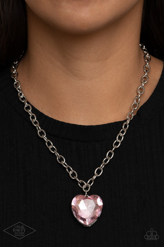 Paparazzi Flirtatiously Flashy - Pink Necklace - A Finishing Touch Jewelry