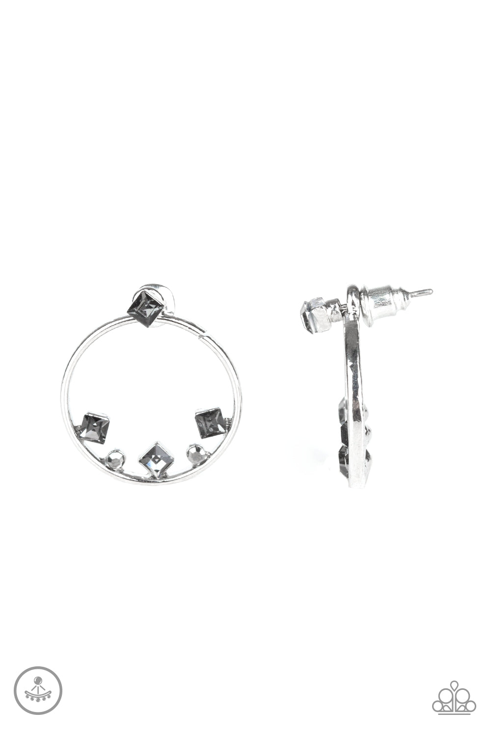 Paparazzi Top-Notch Twinkle - Silver Earrings - A Finishing Touch 