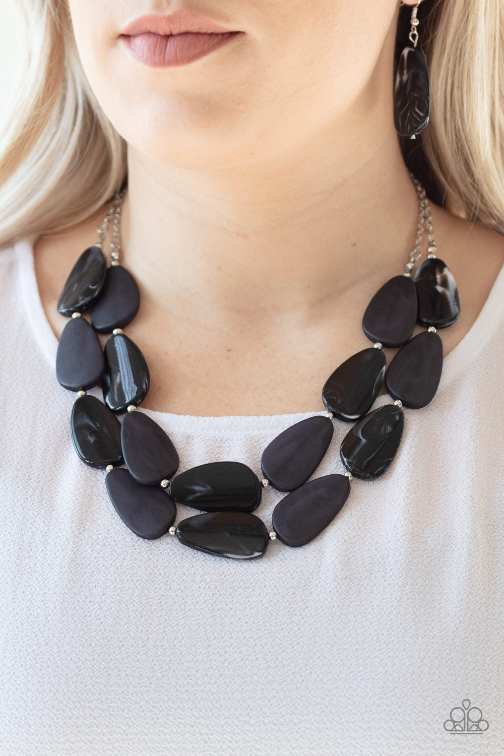 Paparazzi Colorfully Calming - Black Necklace - A Finishing Touch 