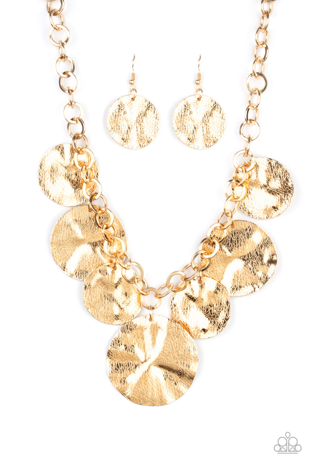 Paparazzi Barely Scratched The Surface - Gold Necklace - A Finishing Touch 