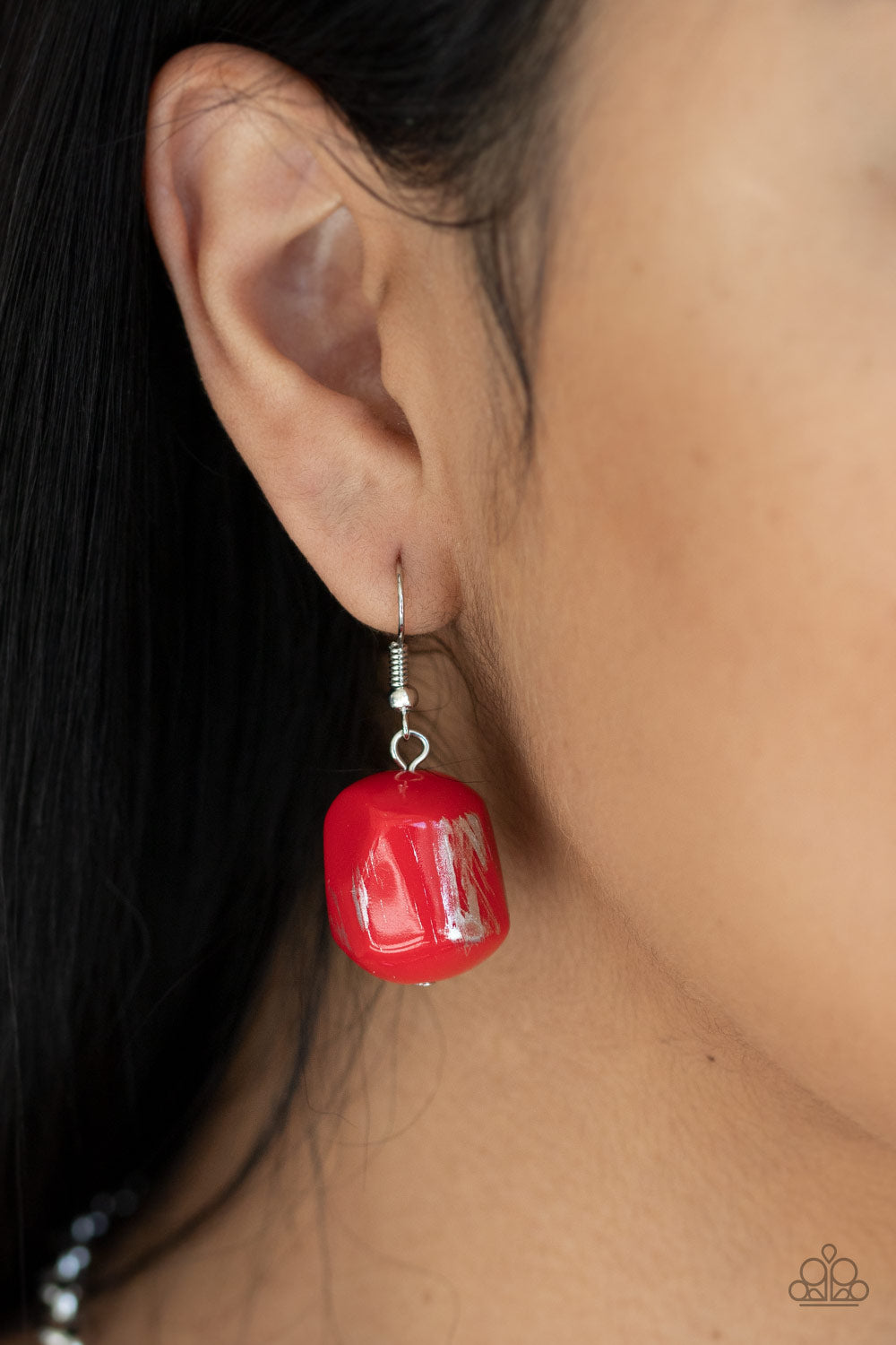Paparazzi Girl Grit - Red Necklace - A Finishing Touch 