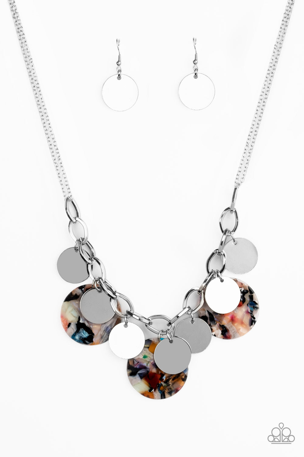 Paparazzi Confetti Confection - Multi Acrylic Necklace - A Finishing Touch 