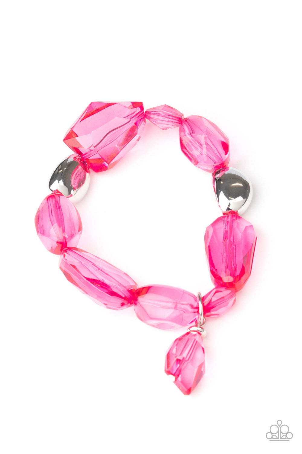 Paparazzi Gemstone Glamour - Pink Bead Bracelets - A Finishing Touch 