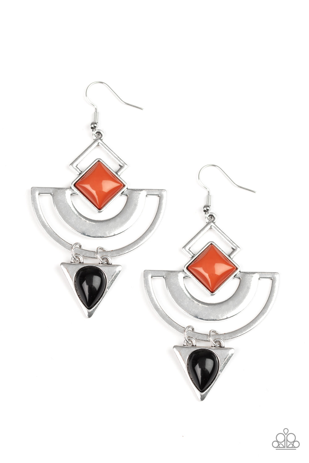 Paparazzi Geo Gypsy - Multi Earrings - Paparazzi Accessories Jewelry