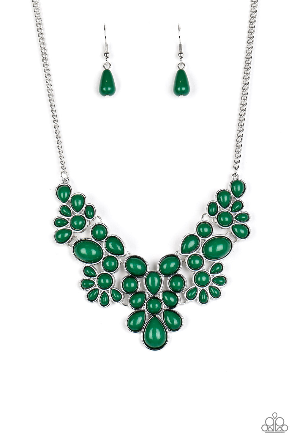 Paparazzi Bohemian Banquet - Green Necklace - A Finishing Touch 