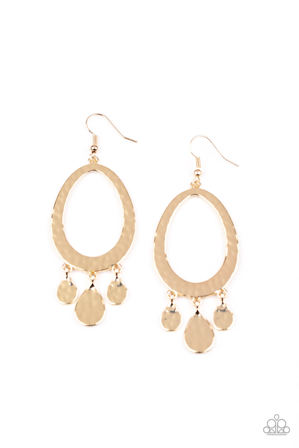 Paparazzi Taboo Trinket - Gold Earrings - A Finishing Touch 