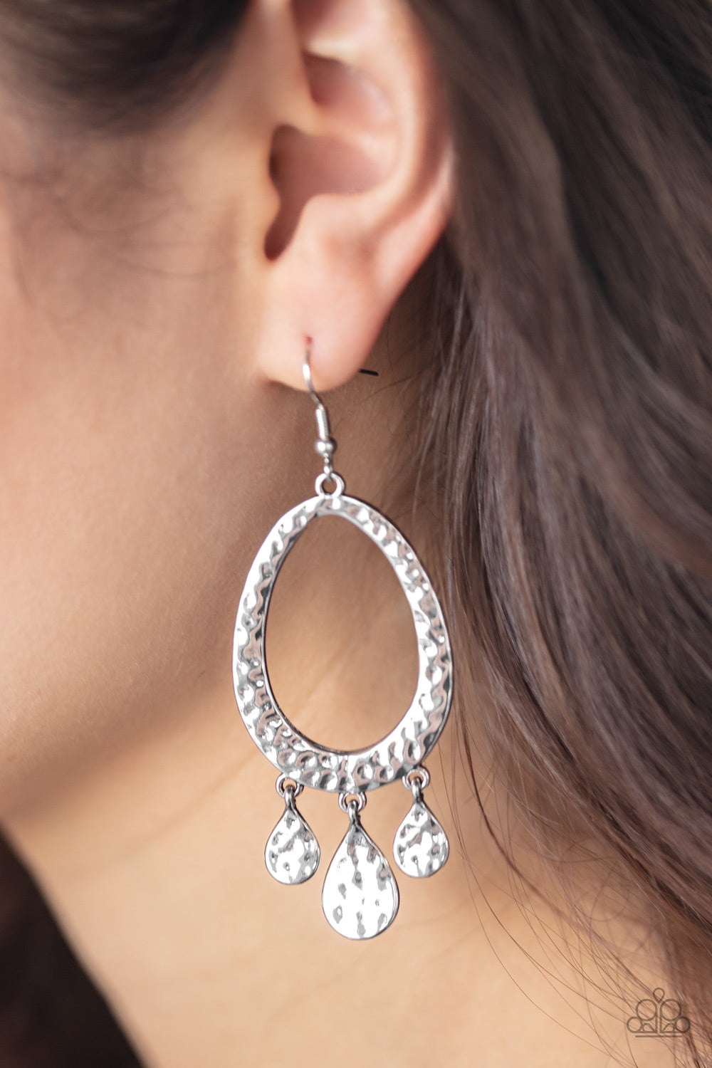 Paparazzi Taboo Trinket - Silver Earrings - A Finishing Touch 