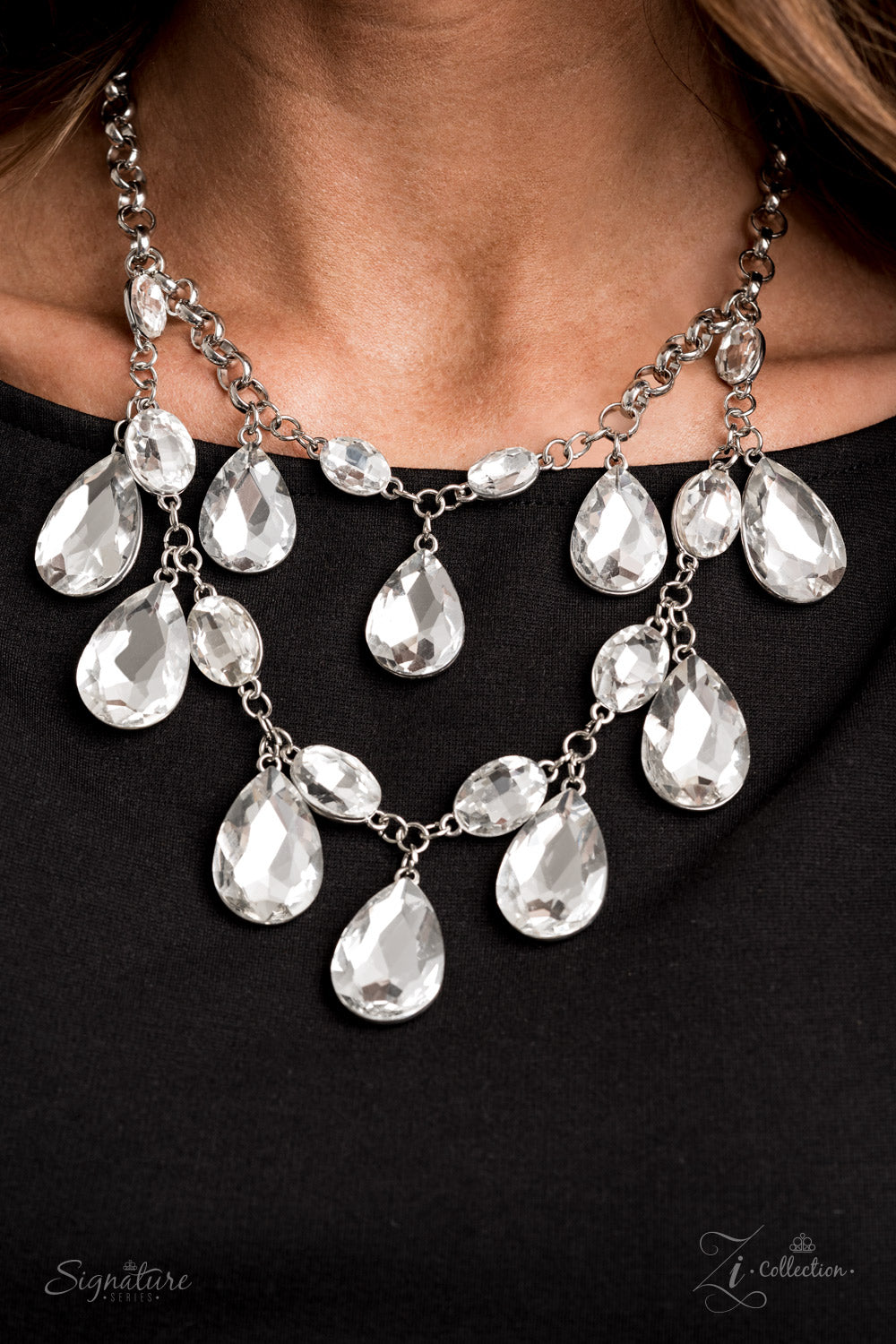 Paparazzi The Sarah - 2020 Zi Collection White Necklace - A Finishing Touch