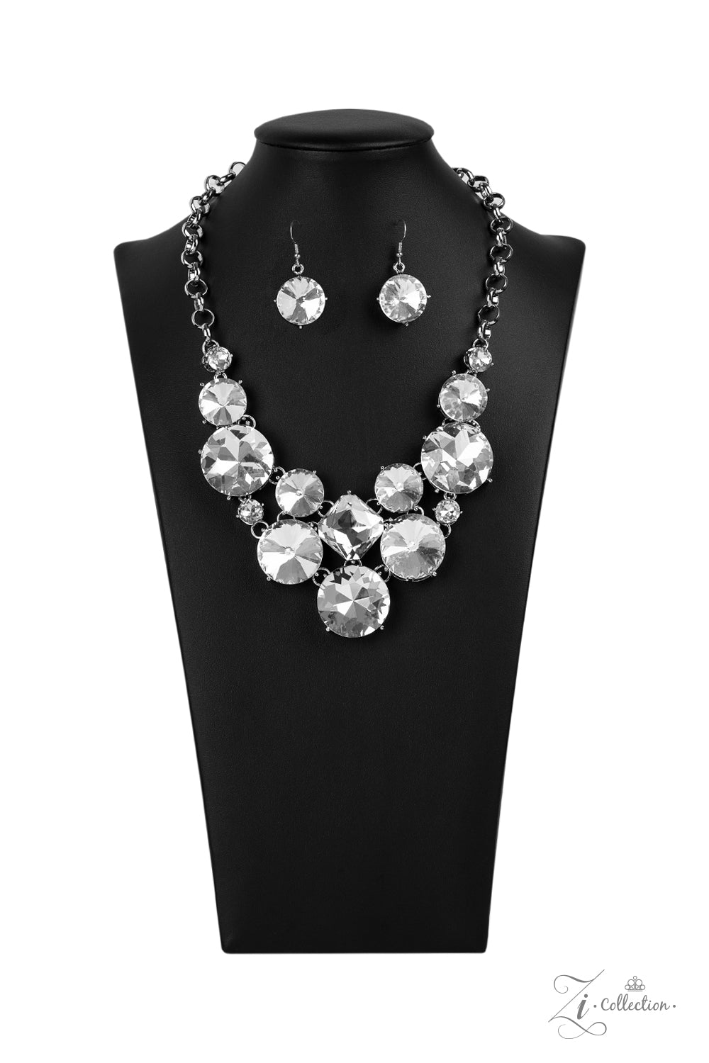 Paparazzi Unpredictable 2020 Zi Collection White Necklace - A Finishing Touch 