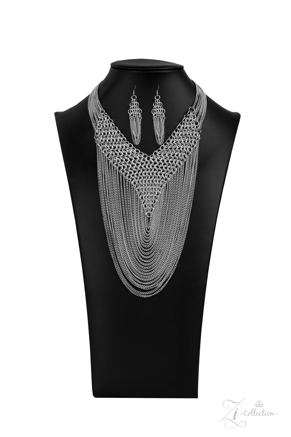 Paparazzi Defiant 2020 Zi Collection Silver Necklace - A Finishing Touch 