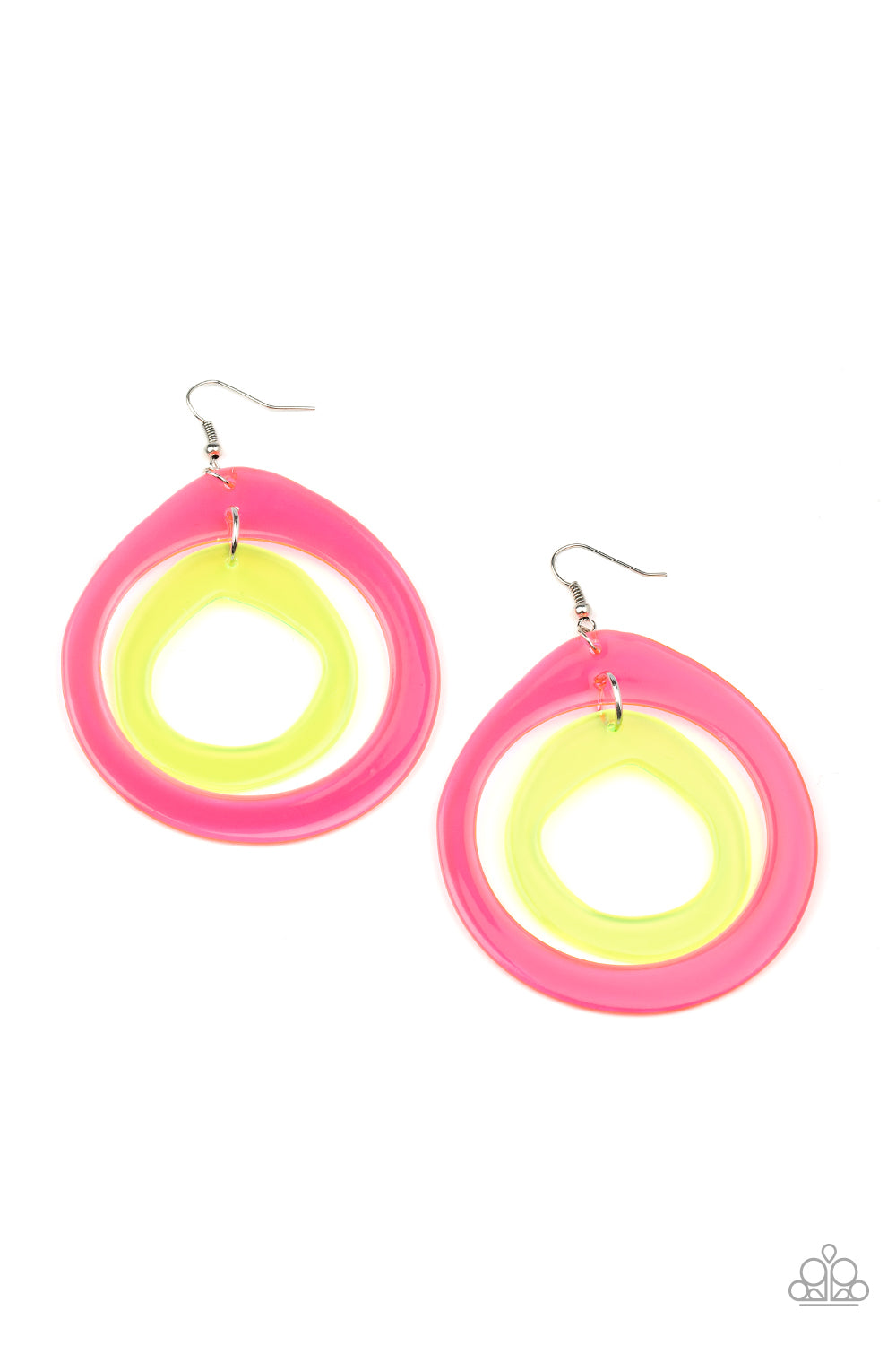 Paparazzi Show Your True NEONS - Multi Earrings - A Finishing Touch 