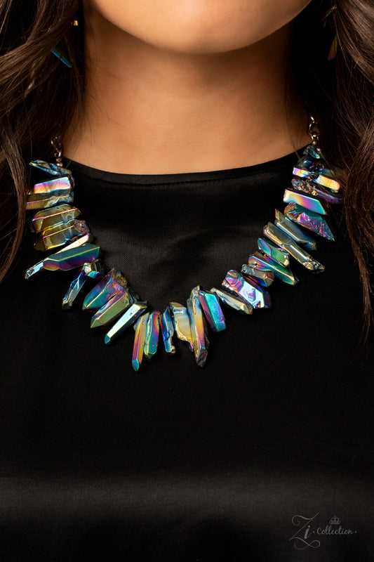 Paparazzi Charismatic 2020 Zi Collection - Oil Spill Necklace Paparazzi Jewelry Images