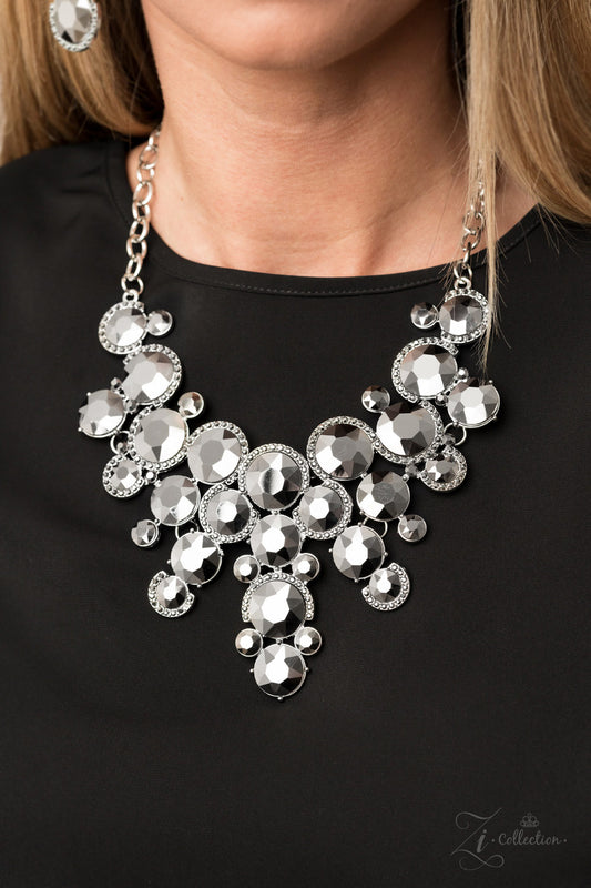 Paparazzi Fierce 2020 Zi Collection Hematite Necklace - A Finishing Touch 