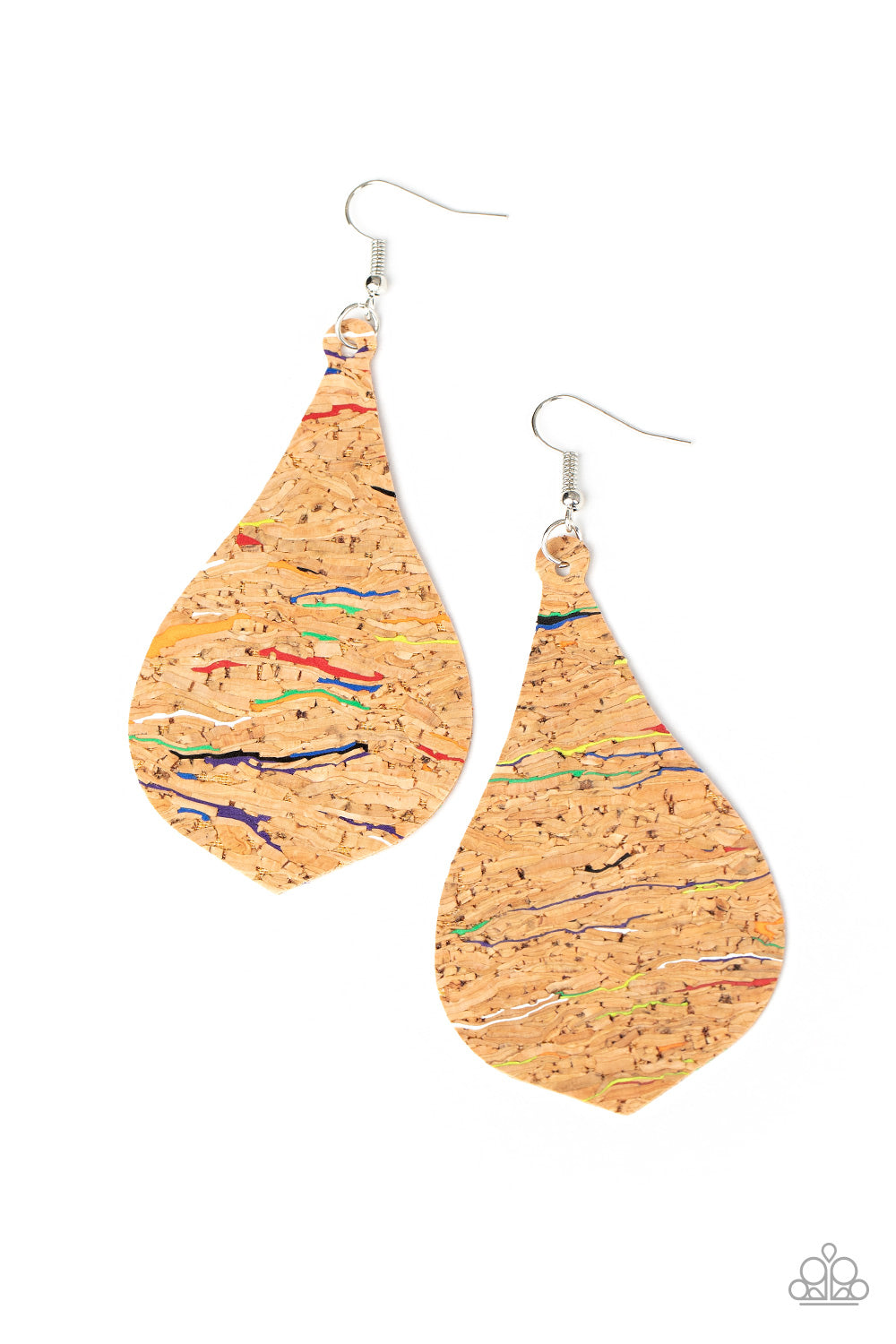 Paparazzi Cork Coast - Multi Teardrop Earrings - A Finishing Touch 