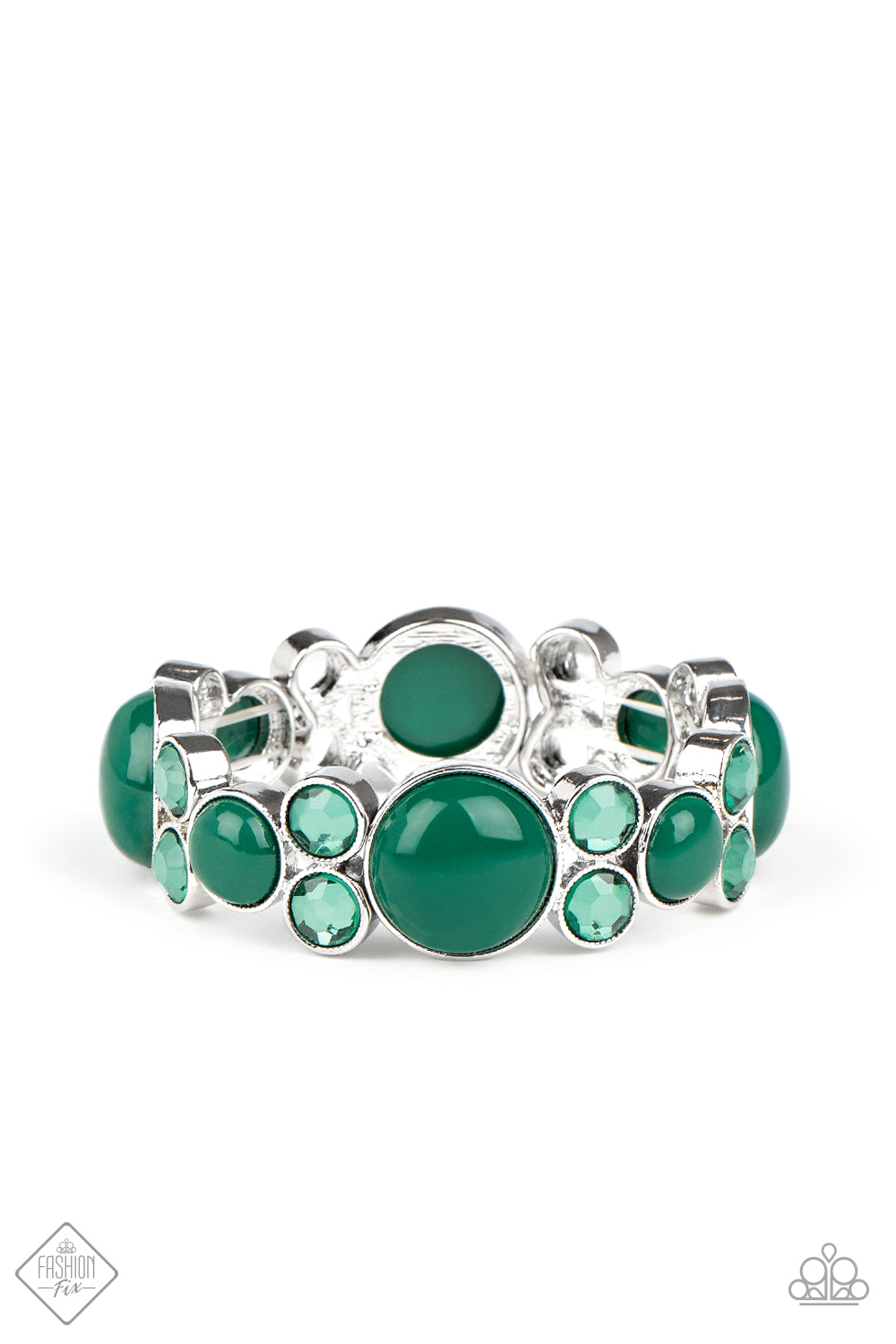 Paparazzi Celestial Escape - Green Bracelet - A Finishing Touch 