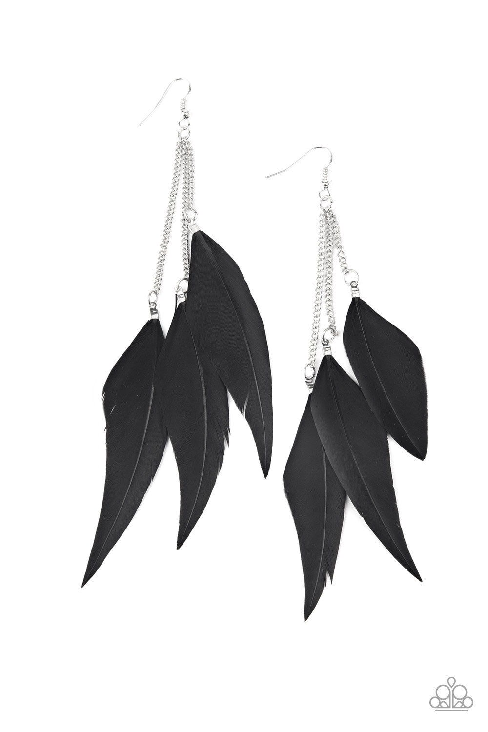 Paparazzi West Side Western - Black Earrings - A Finishing Touch Jewelry