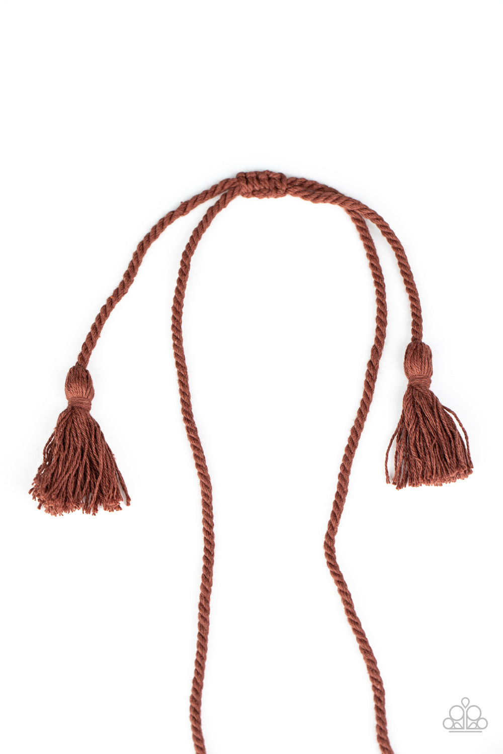 Paparazzi Macrame Mantra - Brown Necklace - A Finishing Touch 