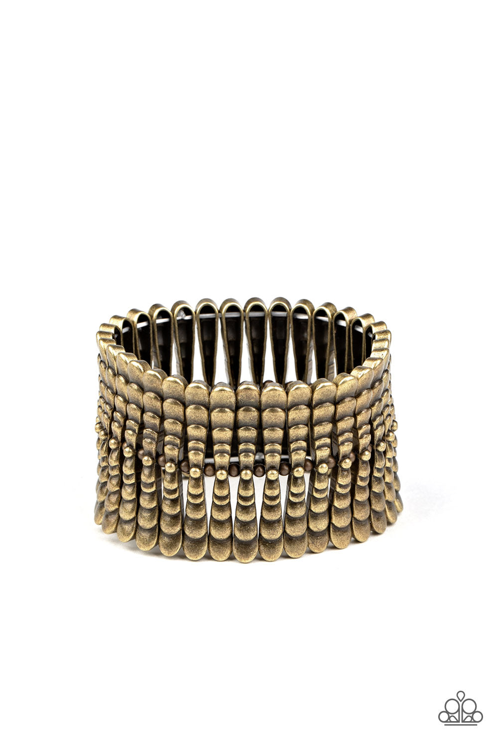 Paparazzi Level The Field - Brass Bracelet - A Finishing Touch 