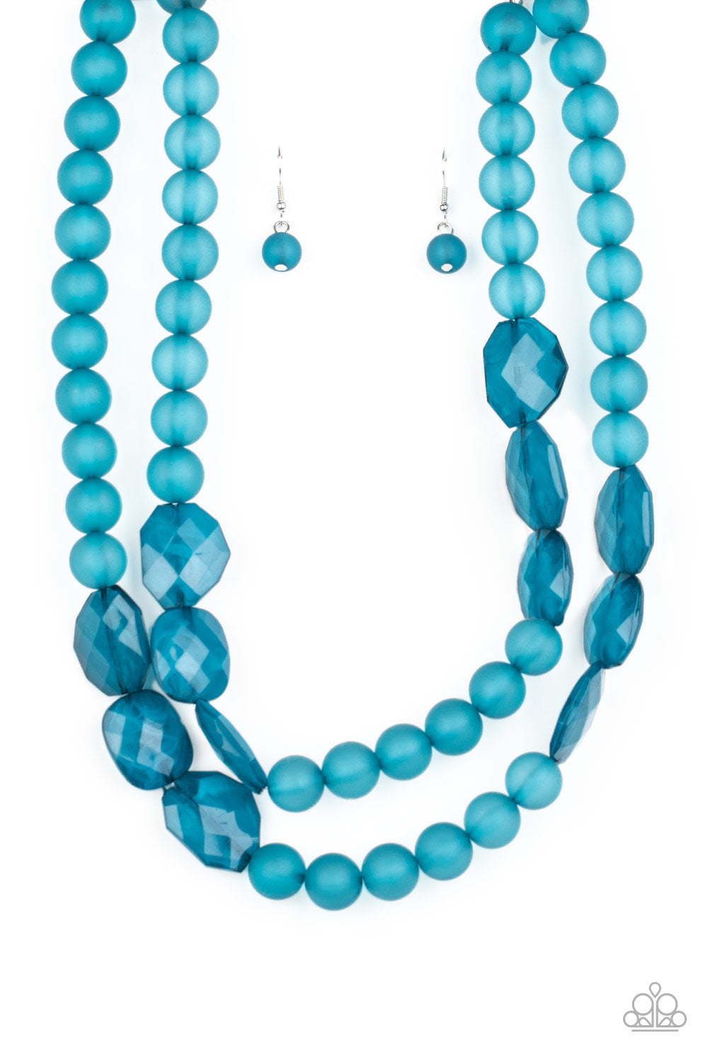 Paparazzi Arctic Art - Blue Necklace - A Finishing Touch 