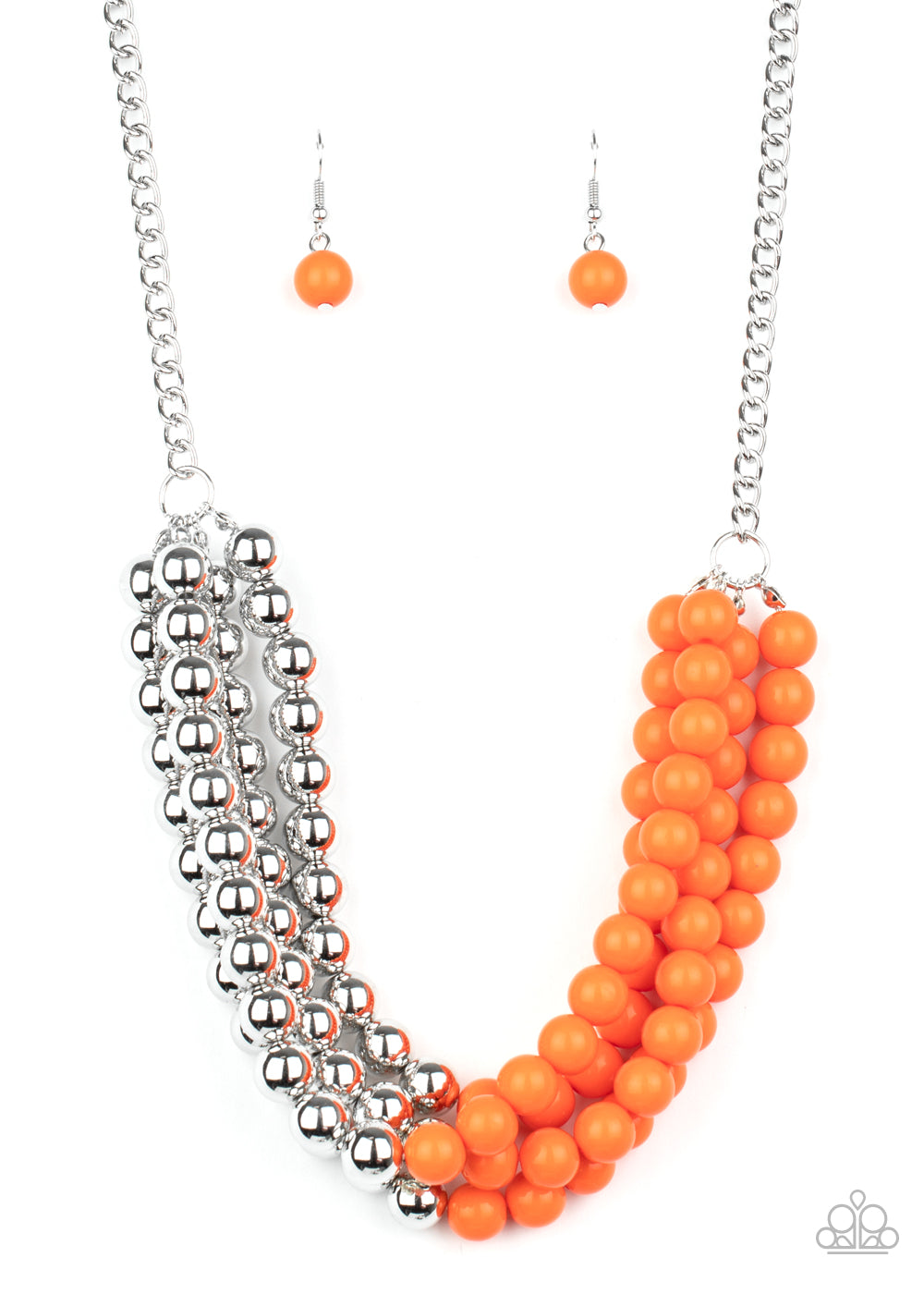 Paparazzi Layer After Layer - Orange Necklace - A Finishing Touch Jewelry