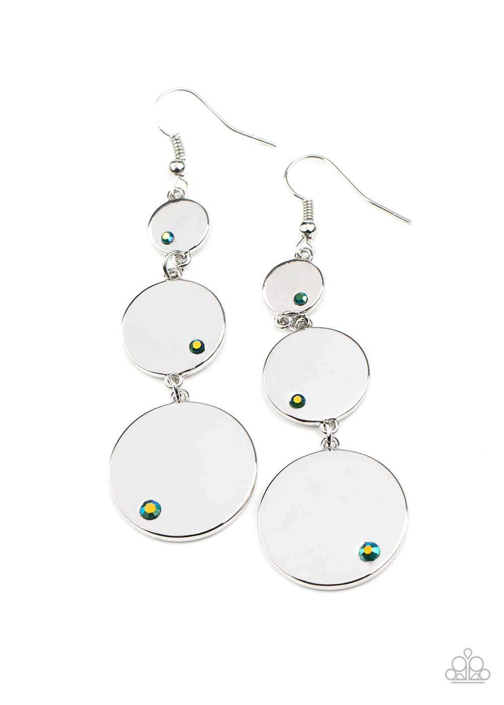 Paparazzi Poshly Polished - Multi Earrings - A Finishing Touch 