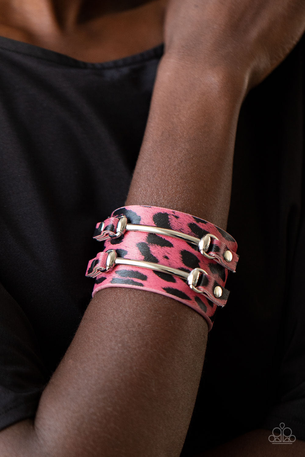 Paparazzi Safari Scene - Pink Bracelet - A Finishing Touch Jewelry