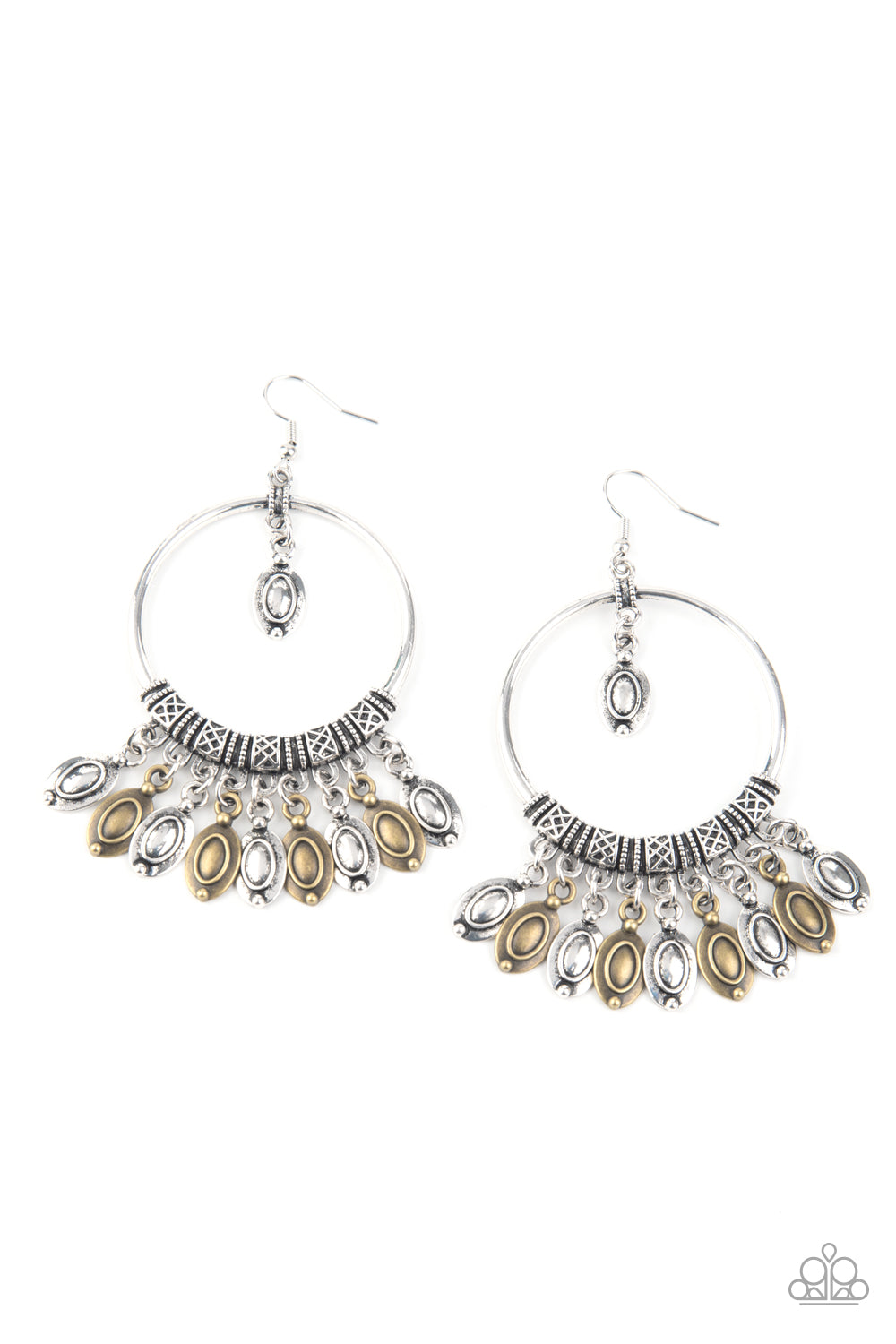 Paparazzi Metallic Harmony - Multi Earrings - A Finishing Touch Jewelry