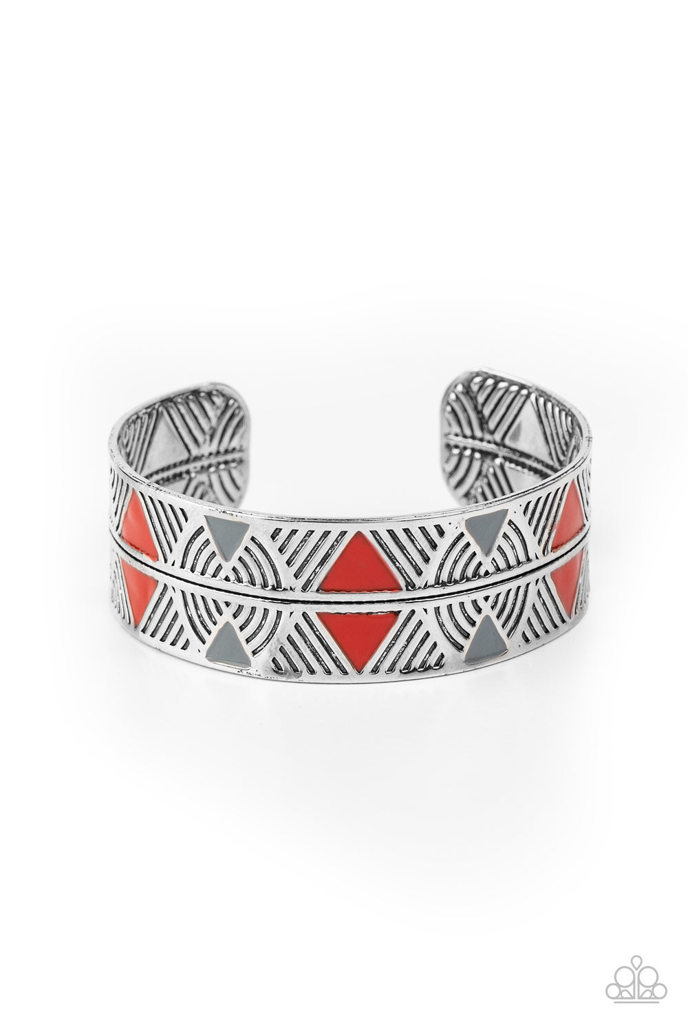 Paparazzi Hidden Glyphs - Red Bracelet - A Finishing Touch Jewelry