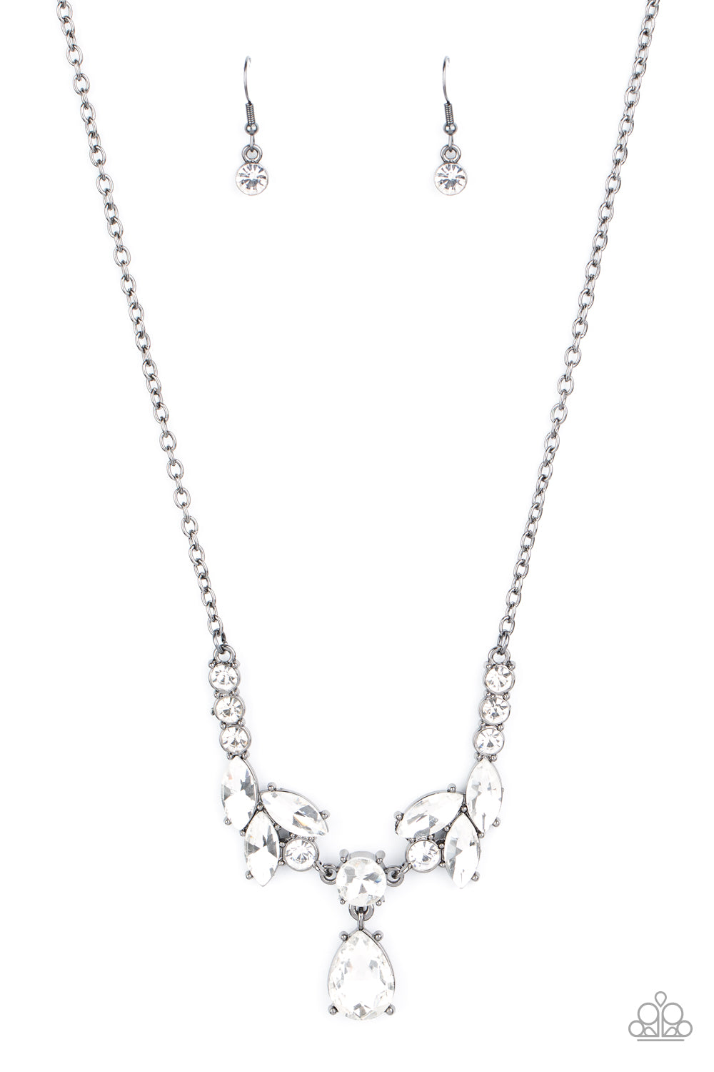 Paparazzi Unrivaled Sparkle - Black Necklace - A Finishing Touch 