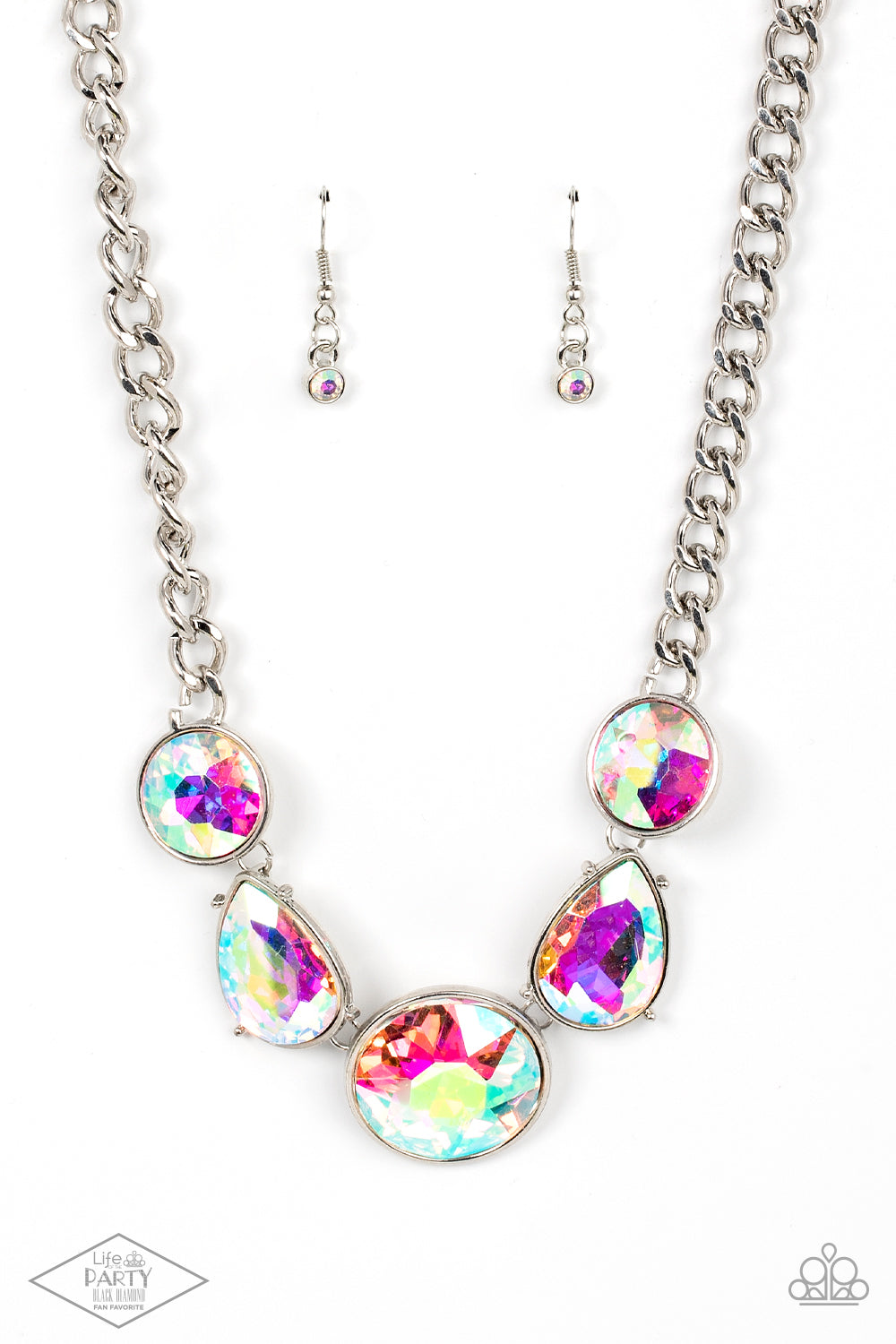 All The Worlds My Stage - Multi Necklace - Black Diamond Life of The Party Exclusive - A Finishing Touch Jewelry