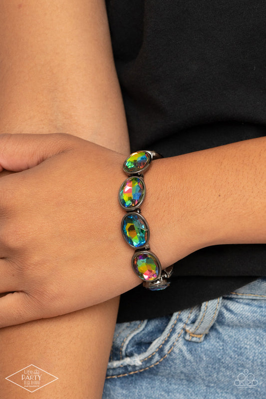 Paparazzi DIVA In Disguise - Multi Bracelet - Black Diamond Life if the Party Exclusive - A Finishing Touch Jewelry