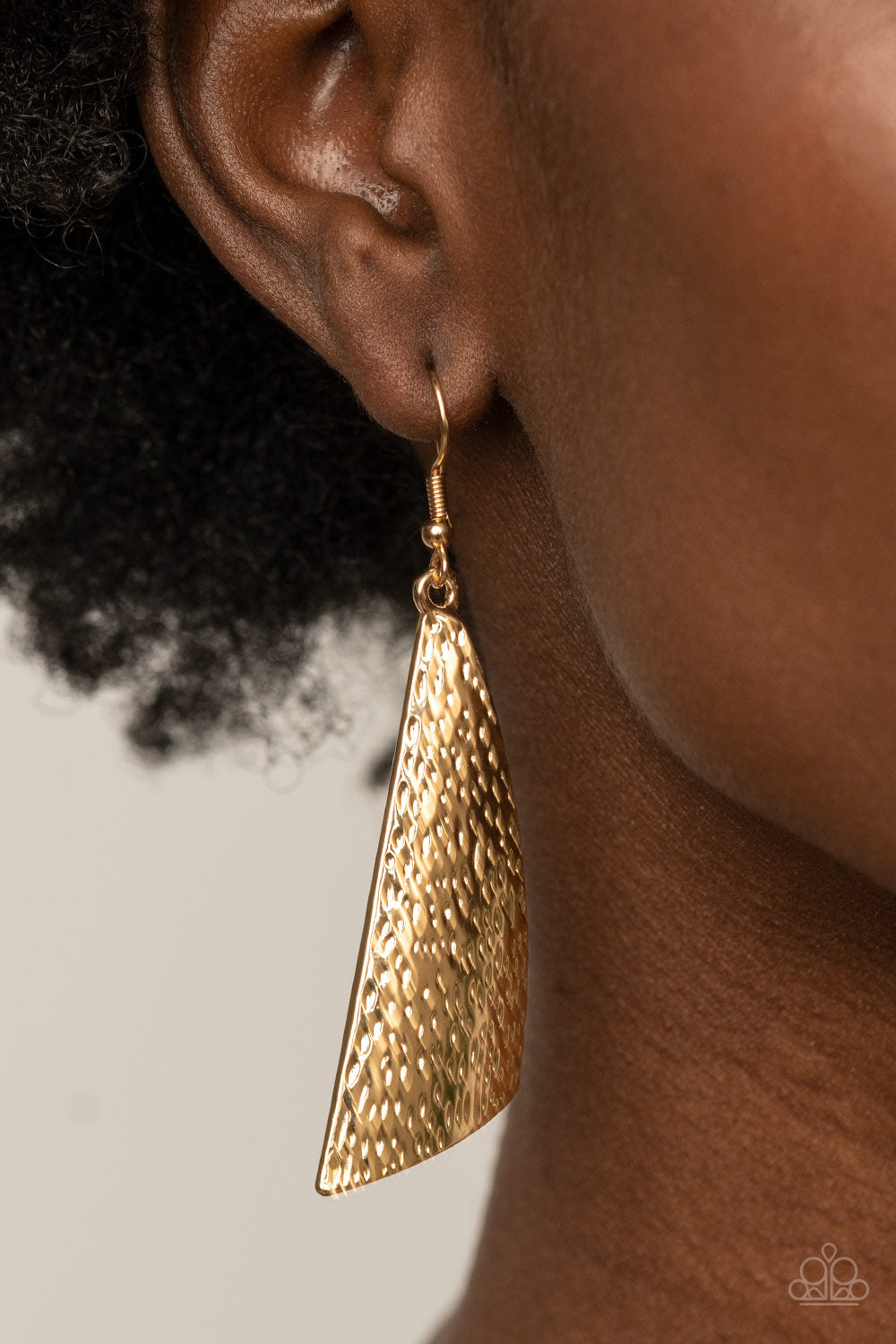 Paparazzi Ready The Troops - Gold Earrings - A Finishing Touch Jewelry