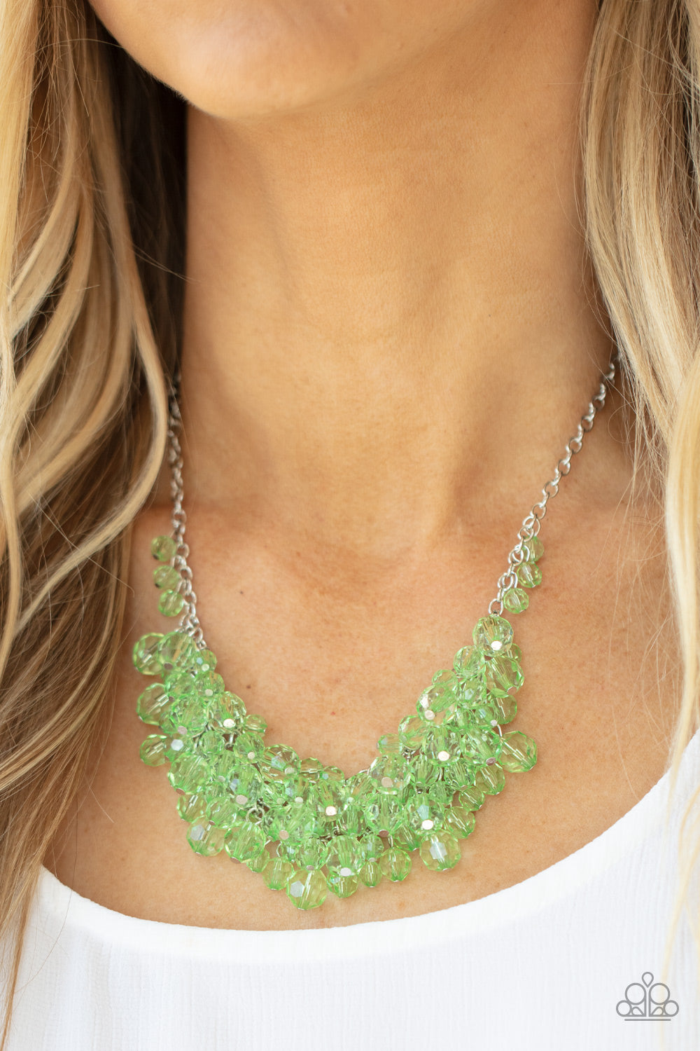 Paparazzi Let The Festivities Begin - Green Necklace - paparazzi jewelry images